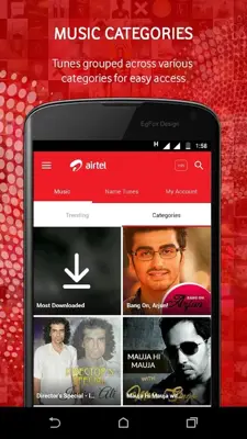 Airtel Hellotunes android App screenshot 4